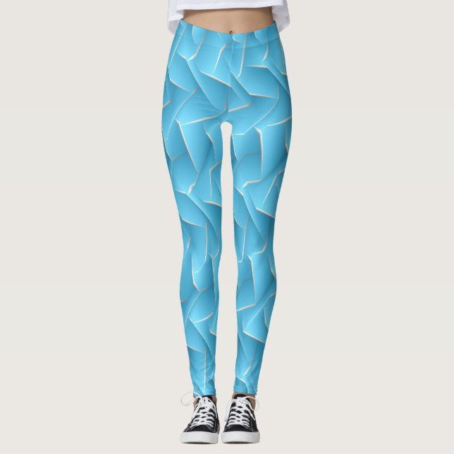 Socialite Wild Geometric Pattern Leggings (Front)