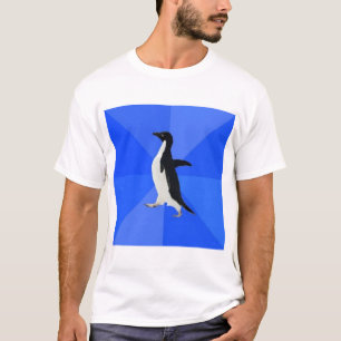 Socially Awkward Penguin Advice Animal Meme T-Shirt