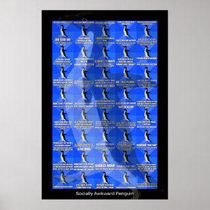 Socially Awkward Penguin poster