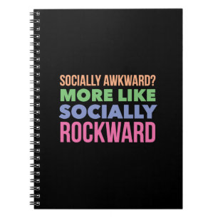 Socially awkward? spiral notebook