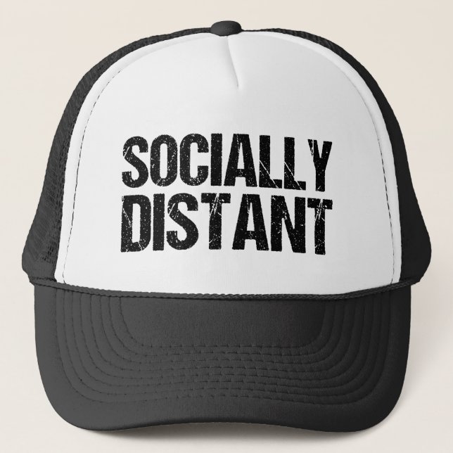 Socially Distant Trucker Hat (Front)