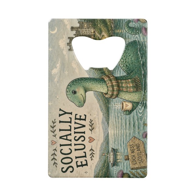 Socially Elusive Nessie Cosy Cryptid Loch Ness  (Front)