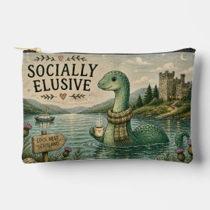 Socially Elusive Nessie Cosy Cryptid Loch Ness Accessory Pouch