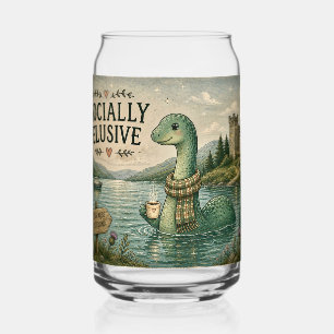 Socially Elusive Nessie Cosy Cryptid Loch Ness  Can Glass