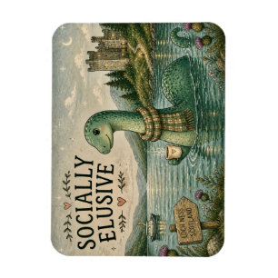 Socially Elusive Nessie Cosy Cryptid Loch Ness Magnet