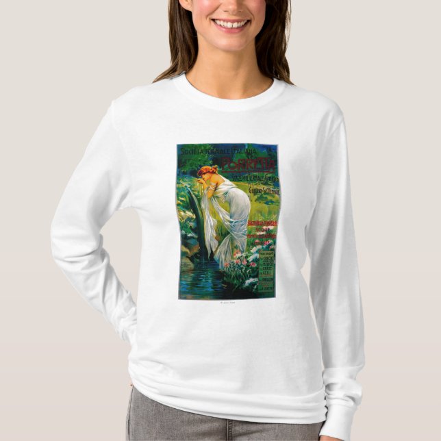 Societa Termale Italiana Vintage PosterEurope T-Shirt (Front)