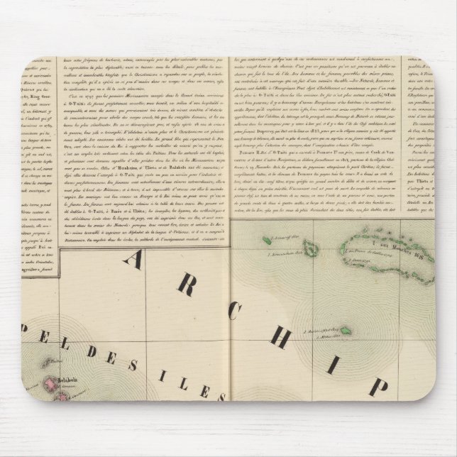 Society Islands Oceania no 42 Mouse Pad (Front)