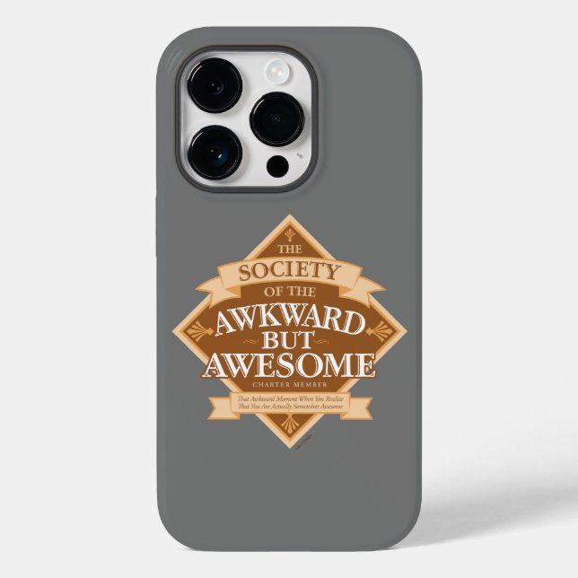 Society of Awkward But Awesome Case-Mate iPhone Ca Case (Back)