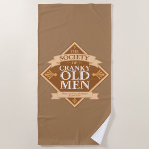 Society of Cranky Old Men Beach Towel