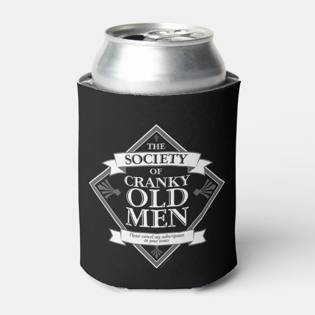 Society of Cranky Old Men Can Cooler (Can Front)