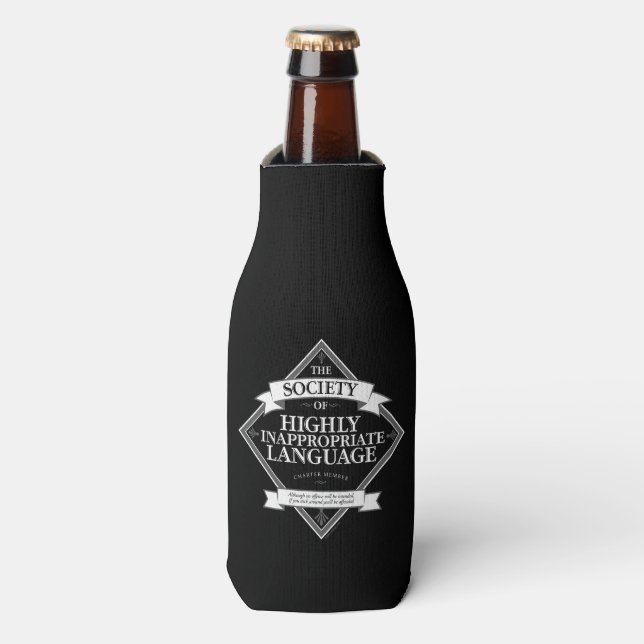Society of Highly Inappropriate Language Bottle Cooler (Bottle Front)