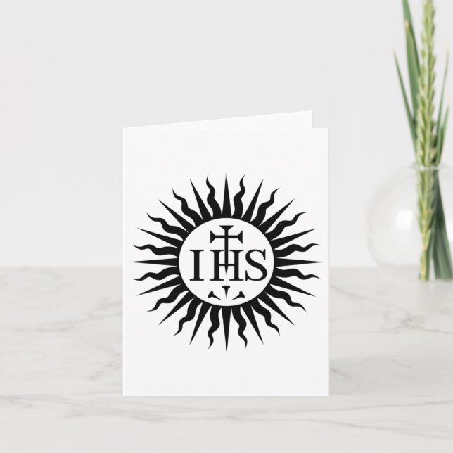 Society of Jesus (Jesuits) Logo Card (Front)