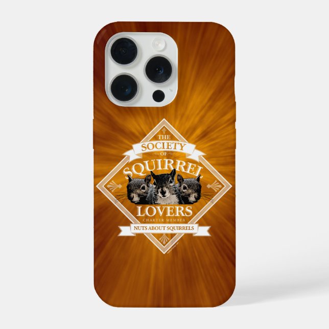 Society of Squirrel Lovers - funny squirrel iPhone Case (Back)