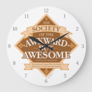 Society of the Awkward But Awesome Large Clock