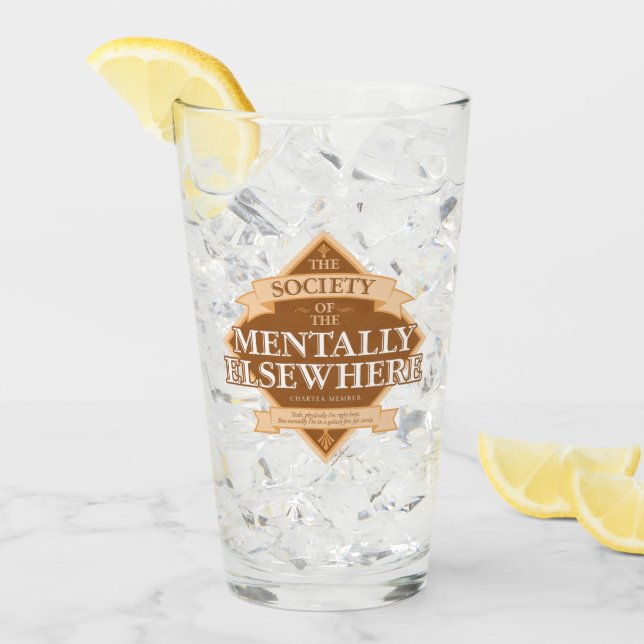 Society of The Mentally Elsewhere Glass (Front Ice)
