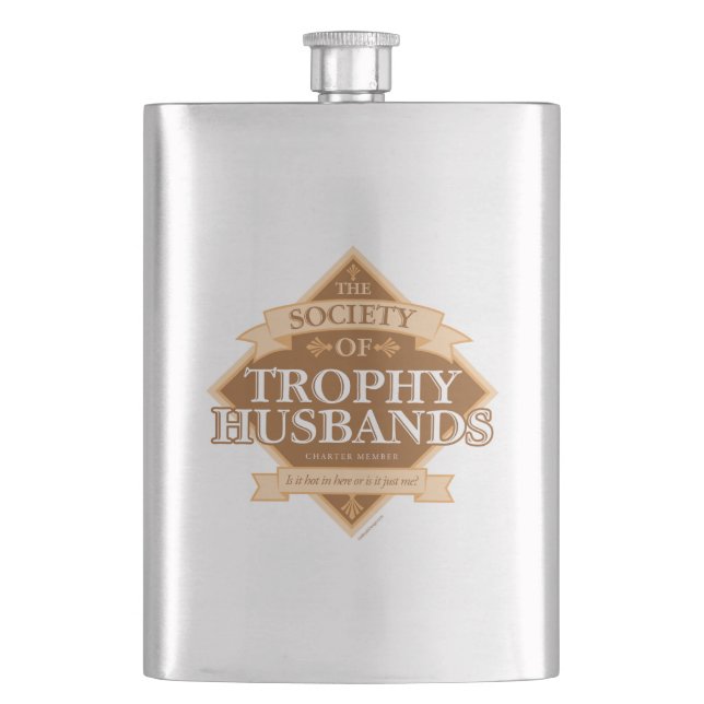 Society of Trophy Husbands Hip Flask (Front)