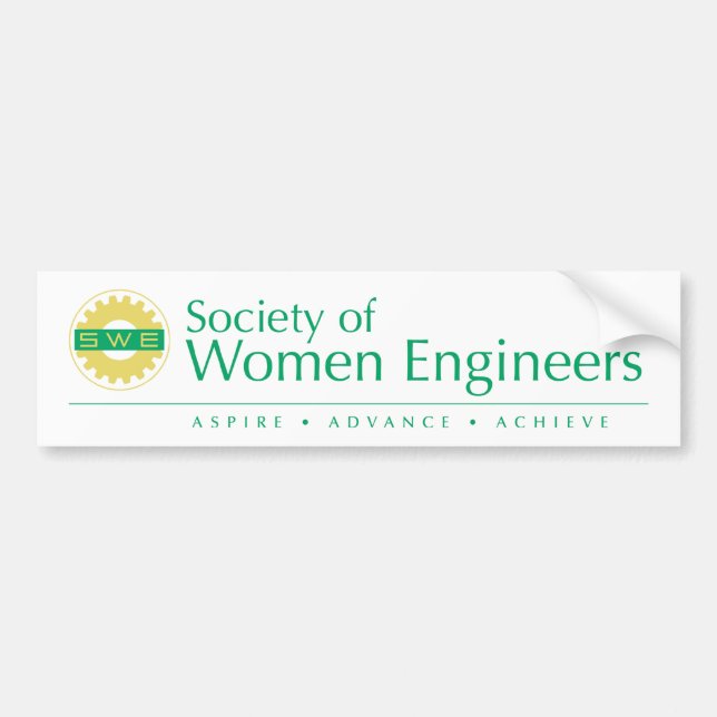 Society of Women Engineers Bumper Sticker (Colour) (Front)