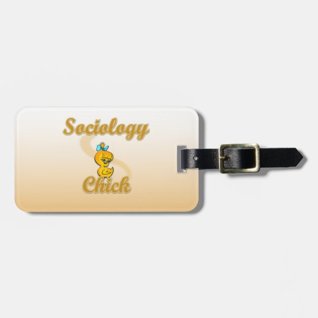Sociology Chick Luggage Tag (Front Horizontal)