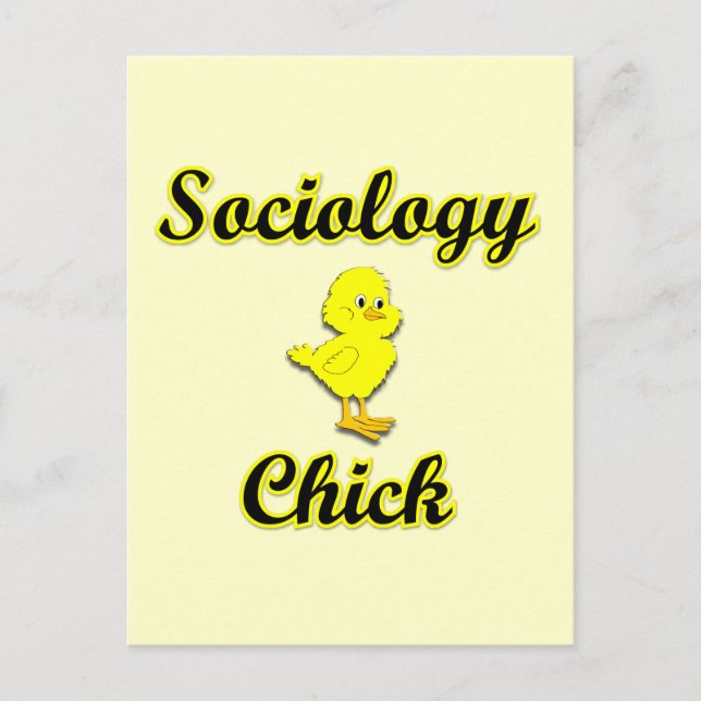 Sociology Chick Postcard (Front)
