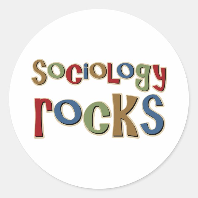 Sociology Rocks Classic Round Sticker (Front)