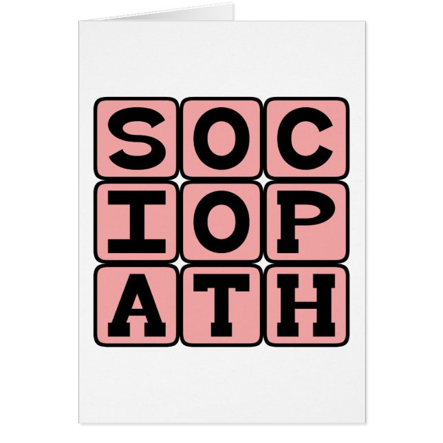 Sociopath, Jerky Individual (Front)