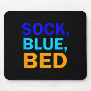 Sock Blue Bed _ Awesome Sock Blue Bed  Mouse Pad