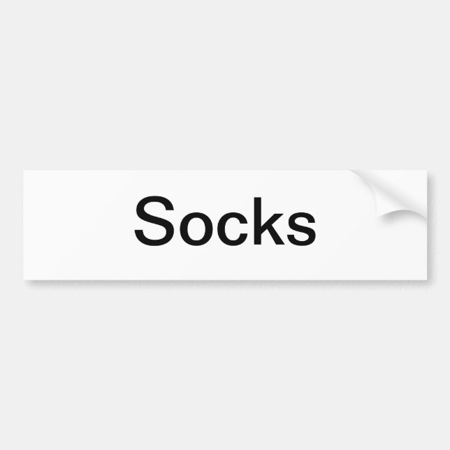 Sock Drawer Label/ Bumper Sticker (Front)