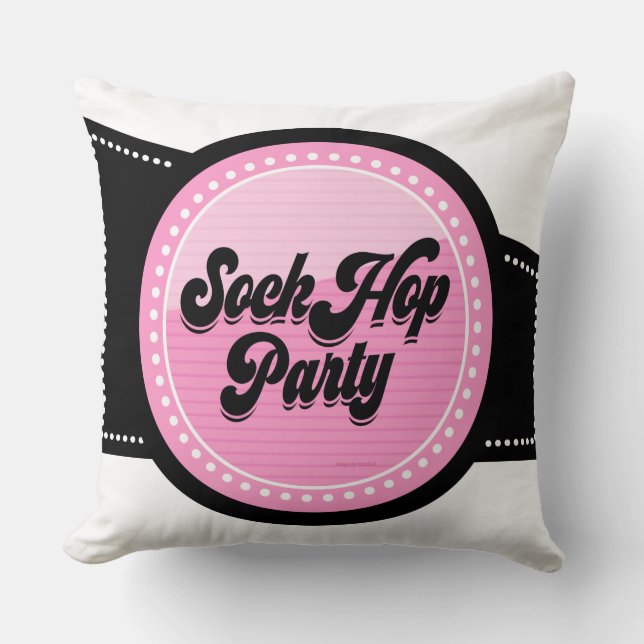 Sock Hop/Chequered Pillow Image by MUJKA (Front)