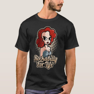 Sock Hop Costume Rockabilly For Life For Greaser B T-Shirt