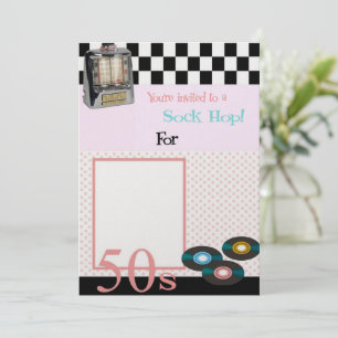 Sock Hop Invitation