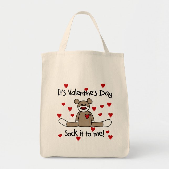 Sock It To Me Valentines Tshirts and Gifts Tote Bag (Front)