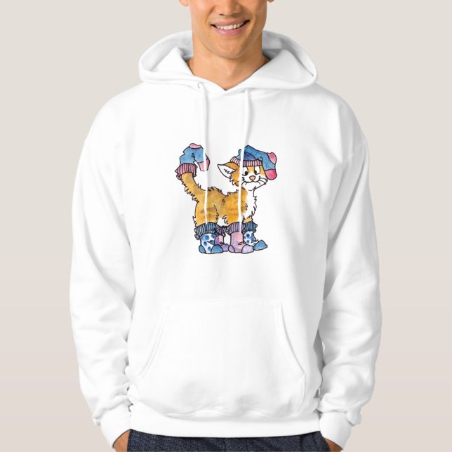 Sock Kitty Hoodie (Front)