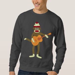 Sock Monkey Acoustic Guitar Sweatshirt