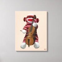 Sock Monkey and Cello