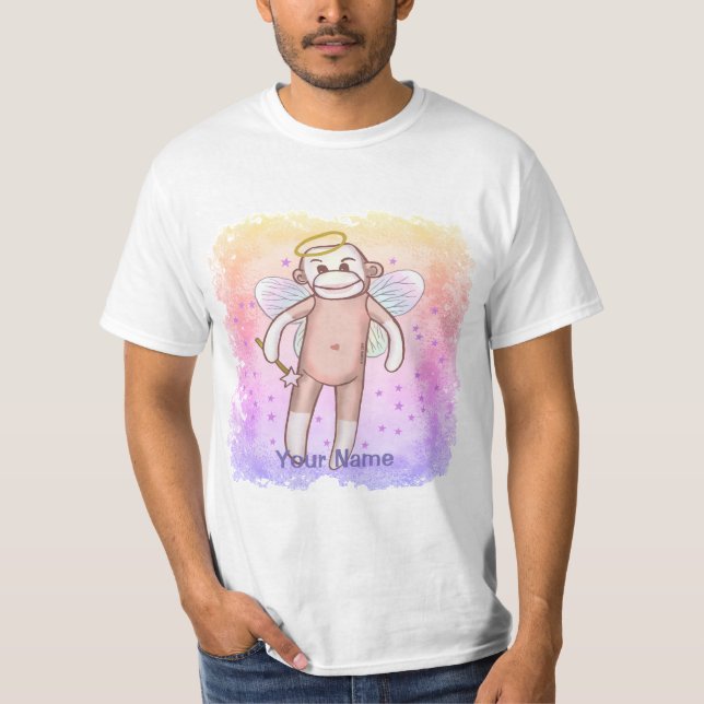 Sock Monkey Angel  t-shirt (Front)