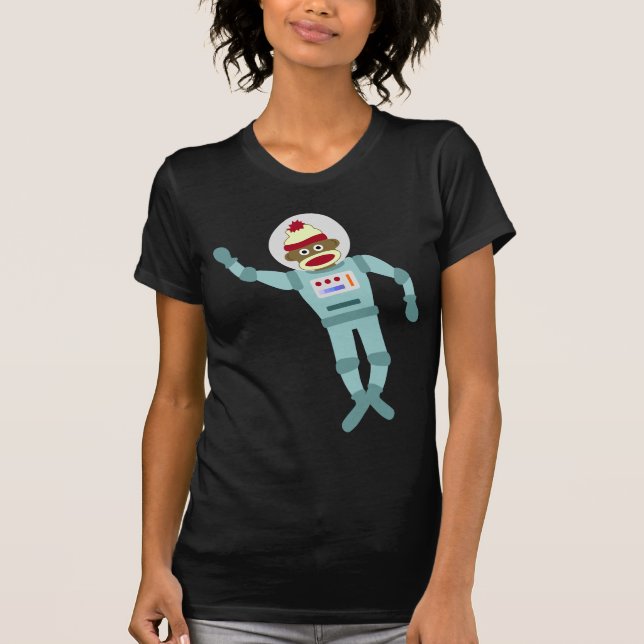 Sock Monkey Astronaut T-Shirt (Front)