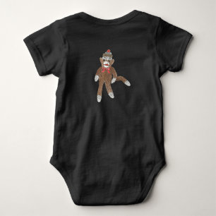 Sock Monkey Baby Bodysuit