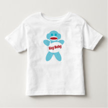 Sock Monkey Baby Shirt Personalise