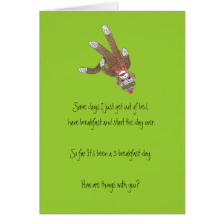 Sock Monkey Blank InsideCard