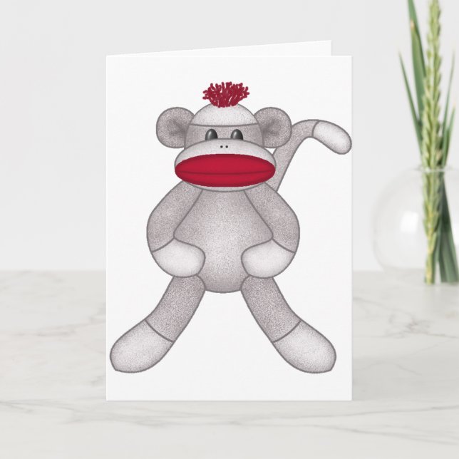 Sock Monkey Card (Front)