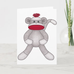 Sock Monkey Card