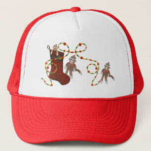 Sock Monkey Christmas Party Hat