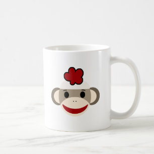 sock monkey coffee mug