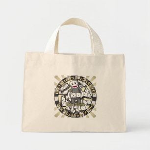 Sock Monkey Domino Legend  Mini Tote Bag