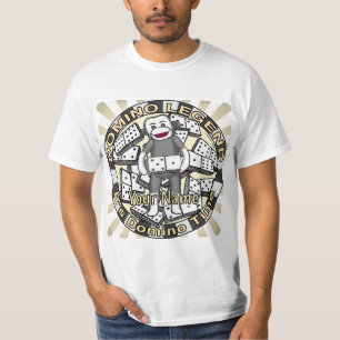 Sock Monkey Domino Legend  T-Shirt