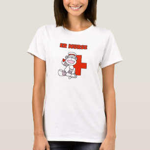 Sock Monkey ER Nurse T-shirts and Gifts