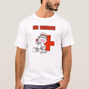 Sock Monkey ER Nurse T-shirts and Gifts