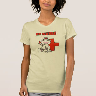 Sock Monkey ER Nurse T-shirts and Gifts