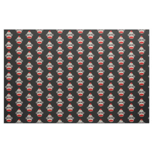 Sock Monkey Face Fabric