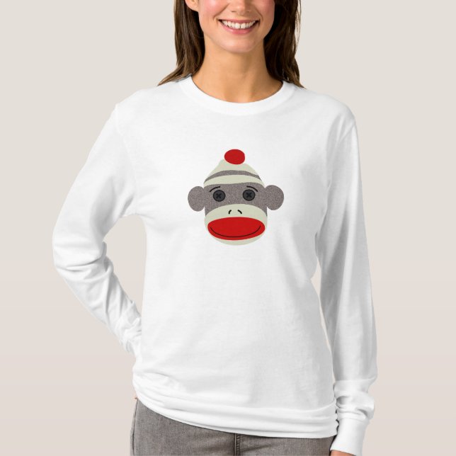 Sock Monkey Face T-Shirt (Front)